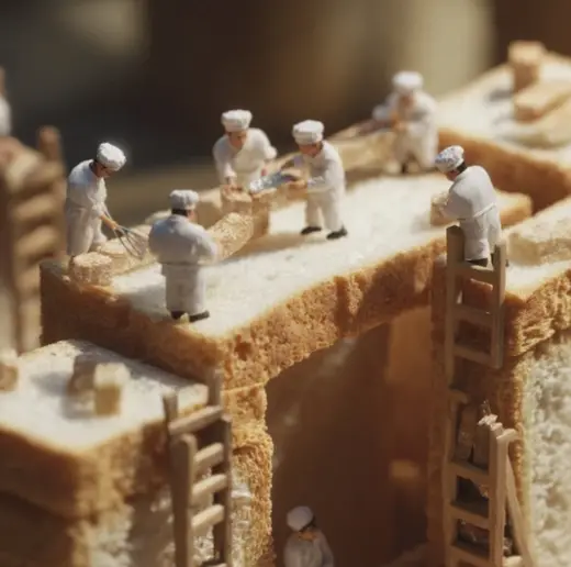 Bread Construction Site – AI image example
