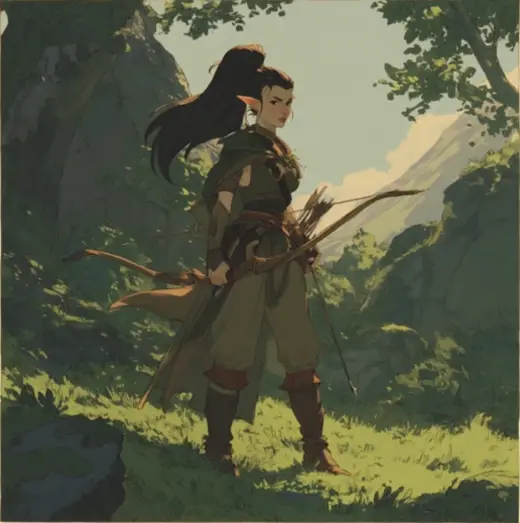 Mountain Archer – AI image example