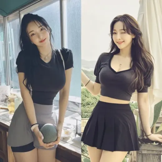 Split-Screen Two Moments – AI image example